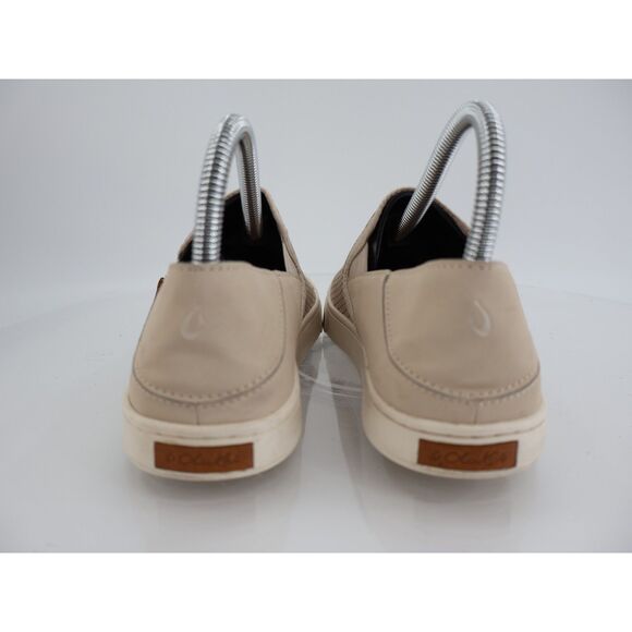 OluKai Women's Pehuea Loafer Size 7.5 Slip On Shoe Beige Mesh Convertible Slide - Picture 5 of 12